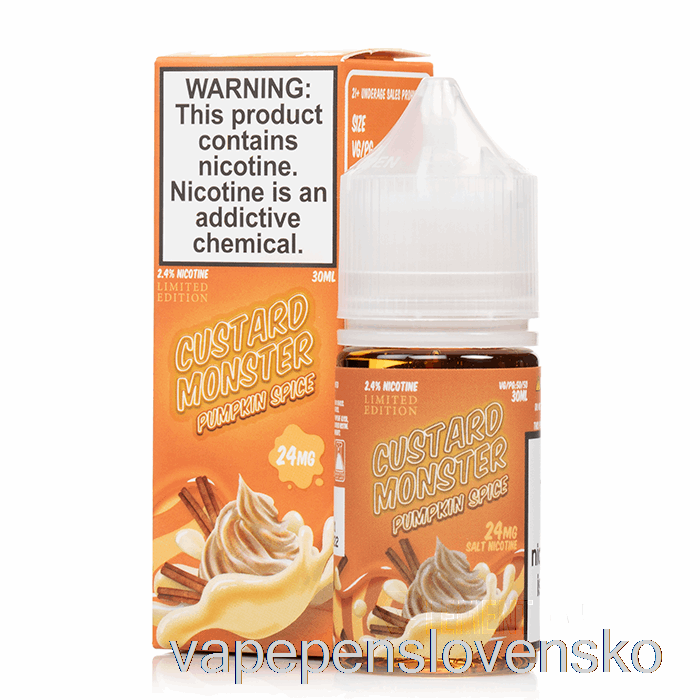 Tekvicové Korenie - Pudingové Soli - 30ml 48mg Vape Cigareta